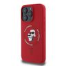 Karl Lagerfeld KLHMP16XSCMKCRHR iPhone 16 Pro Max 6.9" czerwony/red hardcase Silicone Karl&Choupette Ring MagSafe na NearMe.pl