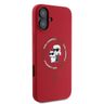 Karl Lagerfeld KLHMP16SSCMKCRHR iPhone 16 6.1" czerwony/red hardcase Silicone Karl&Choupette Ring MagSafe na NearMe.pl