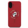 Karl Lagerfeld KLHMP16MSCMKCRHR iPhone 16 Plus 6.7" czerwony/red hardcase Silicone Karl&Choupette Ring MagSafe na NearMe.pl