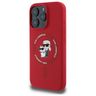 Karl Lagerfeld KLHMP16LSCMKCRHR iPhone 16 Pro 6.3" czerwony/red hardcase Silicone Karl&Choupette Ring MagSafe na NearMe.pl