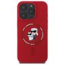 Karl Lagerfeld KLHMP16LSCMKCRHR iPhone 16 Pro 6.3" czerwony/red hardcase Silicone Karl&Choupette Ring MagSafe na NearMe.pl