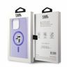 Karl Lagerfeld KLHMP15XSCMKCRHU iPhone 15 Pro Max 6.7" fioletowy/purple hardcase Silicone Karl&Choupette Heads Ring MagSafe na NearMe.pl