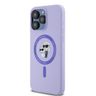 Karl Lagerfeld KLHMP15XSCMKCRHU iPhone 15 Pro Max 6.7" fioletowy/purple hardcase Silicone Karl&Choupette Heads Ring MagSafe na NearMe.pl