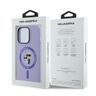 Karl Lagerfeld KLHMP14LSCMKCRHU iPhone 14 Pro 6.1" fioletowy/purple hardcase Silicone Karl&Choupette Heads Ring MagSafe na NearMe.pl
