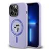 Karl Lagerfeld KLHMP14LSCMKCRHU iPhone 14 Pro 6.1" fioletowy/purple hardcase Silicone Karl&Choupette Heads Ring MagSafe na NearMe.pl