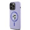 Karl Lagerfeld KLHMP14LSCMKCRHU iPhone 14 Pro 6.1" fioletowy/purple hardcase Silicone Karl&Choupette Heads Ring MagSafe na NearMe.pl