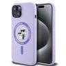 Karl Lagerfeld KLHMP15SSCMKCRHU iPhone 15 6.1" fioletowy/purple hardcase Silicone Karl&Choupette Heads Ring MagSafe na NearMe.pl