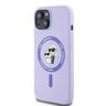 Karl Lagerfeld KLHMP15SSCMKCRHU iPhone 15 6.1" fioletowy/purple hardcase Silicone Karl&Choupette Heads Ring MagSafe na NearMe.pl