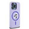 Karl Lagerfeld KLHMP15LSCMKCRHU iPhone 15 Pro 6.1" fioletowy/purple hardcase Silicone Karl&Choupette Heads Ring MagSafe na NearMe.pl