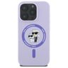 Karl Lagerfeld KLHMP16LSCMKCRHU iPhone 16 Pro 6.3" fioletowy/purple hardcase Silicone Karl&Choupette Ring MagSafe na NearMe.pl