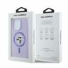 Karl Lagerfeld KLHMP16XSCMKCRHU iPhone 16 Pro Max 6.9" fioletowy/purple hardcase Silicone Karl&Choupette Ring MagSafe na NearMe.pl
