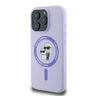 Karl Lagerfeld KLHMP16XSCMKCRHU iPhone 16 Pro Max 6.9" fioletowy/purple hardcase Silicone Karl&Choupette Ring MagSafe na NearMe.pl