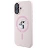Karl Lagerfeld KLHMP16MSCMKCRHP iPhone 16 Plus 6.7" różowy/pink hardcase Silicone Karl&Choupette Ring MagSafe na NearMe.pl