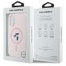 Karl Lagerfeld KLHMP16MSCMKCRHP iPhone 16 Plus 6.7" różowy/pink hardcase Silicone Karl&Choupette Ring MagSafe na NearMe.pl