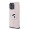 Karl Lagerfeld KLHMP16XSCMKCRHP iPhone 16 Pro Max 6.9" różowy/pink hardcase Silicone Karl&Choupette Ring MagSafe na NearMe.pl