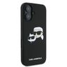 Karl Lagerfeld KLHMP16MSKCHPPLK iPhone 16 Plus 6.7" czarny/black hardcase Silicone Double Heads Print MagSafe na NearMe.pl