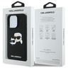 Karl Lagerfeld KLHMP16XSKCHPPLK iPhone16 Pro Max 6.9" czarny/black hardcase Silicone Double Heads Print MagSafe na NearMe.pl