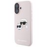 Karl Lagerfeld KLHMP16SSKCHPPLP iPhone16 6.1" różowy/pink hardcase Silicone Double Heads Print MagSafe na NearMe.pl
