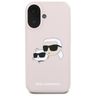 Karl Lagerfeld KLHMP16SSKCHPPLP iPhone16 6.1" różowy/pink hardcase Silicone Double Heads Print MagSafe na NearMe.pl