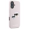 Karl Lagerfeld KLHMP16SSKCHPPLP iPhone16 6.1" różowy/pink hardcase Silicone Double Heads Print MagSafe na NearMe.pl