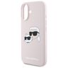 Karl Lagerfeld KLHMP16SSKCHPPLP iPhone16 6.1" różowy/pink hardcase Silicone Double Heads Print MagSafe na NearMe.pl