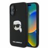 Karl Lagerfeld KLHMP16SSKHPPLK iPhone 16 6.1" czarny/black hardcase Silicone Karl Head Print MagSafe na NearMe.pl