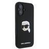 Karl Lagerfeld KLHMP16SSKHPPLK iPhone 16 6.1" czarny/black hardcase Silicone Karl Head Print MagSafe na NearMe.pl