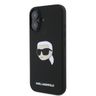 Karl Lagerfeld KLHMP16SSKHPPLK iPhone 16 6.1" czarny/black hardcase Silicone Karl Head Print MagSafe na NearMe.pl