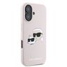 Karl Lagerfeld KLHMP16MSKCHPPLP iPhone 16 Plus 6.7" różowy/pink hardcase Silicone Double Heads Print MagSafe na NearMe.pl