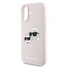 Karl Lagerfeld KLHMP16MSKCHPPLP iPhone 16 Plus 6.7" różowy/pink hardcase Silicone Double Heads Print MagSafe na NearMe.pl