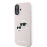 Karl Lagerfeld KLHMP16MSKCHPPLP iPhone 16 Plus 6.7" różowy/pink hardcase Silicone Double Heads Print MagSafe na NearMe.pl