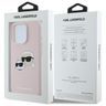 Karl Lagerfeld KLHMP16LSKCHPPLP iPhone16 Pro 6.3" różowy/pink hardcase Silicone Double Heads Print MagSafe na NearMe.pl