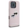 Karl Lagerfeld KLHMP16XSKCHPPLP iPhone16 Pro Max 6.9" różowy/pink hardcase Silicone Double Heads Print MagSafe na NearMe.pl