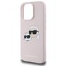 Karl Lagerfeld KLHMP16XSKCHPPLP iPhone16 Pro Max 6.9" różowy/pink hardcase Silicone Double Heads Print MagSafe na NearMe.pl