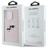 Karl Lagerfeld KLHMP16XSKCHPPLP iPhone16 Pro Max 6.9" różowy/pink hardcase Silicone Double Heads Print MagSafe na NearMe.pl