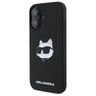 Karl Lagerfeld KLHMP16SSCHPPLK iPhone16 6.1" czarny/black hardcase Silicone Choupette Head Print MagSafe na NearMe.pl