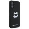 Karl Lagerfeld KLHMP16SSCHPPLK iPhone16 6.1" czarny/black hardcase Silicone Choupette Head Print MagSafe na NearMe.pl
