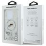 Karl Lagerfeld KLHMP16LLGKCSGH iPhone 16 Pro 6.3" hardcase transparent Liquid Glitter Karl&Choupette Head Magsafe na NearMe.pl