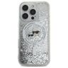 Karl Lagerfeld KLHMP16LLGKCSGH iPhone 16 Pro 6.3" hardcase transparent Liquid Glitter Karl&Choupette Head Magsafe na NearMe.pl