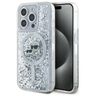 Karl Lagerfeld KLHMP15XLGKCSGH iPhone 15 Pro Max 6.7" hardcase transparent Liquid Glitter Karl&Choupette Head Magsafe na NearMe.pl