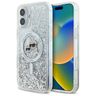 Karl Lagerfeld KLHMP16SLGKCSGH iPhone 16 6.1" hardcase transparent Liquid Glitter Karl&Choupette Head Magsafe na NearMe.pl