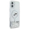 Karl Lagerfeld KLHMP16SLGKCSGH iPhone 16 6.1" hardcase transparent Liquid Glitter Karl&Choupette Head Magsafe na NearMe.pl