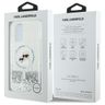 Karl Lagerfeld KLHMP16SLGKCSGH iPhone 16 6.1" hardcase transparent Liquid Glitter Karl&Choupette Head Magsafe na NearMe.pl