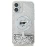 Karl Lagerfeld KLHMP16SLGCHSGH iPhone 16 6.1" hardcase transparent Liquid Glitter Choupette Head Magsafe na NearMe.pl