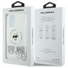 Karl Lagerfeld KLHMP16SLGCHSGH iPhone 16 6.1" hardcase transparent Liquid Glitter Choupette Head Magsafe na NearMe.pl