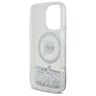 Karl Lagerfeld KLHMP16XLGKISGH iPhone 16 Pro Max 6.9" hardcase transparent Liquid Glitter Karl Head Magsafe na NearMe.pl