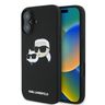 Karl Lagerfeld KLHMP16SSKCHPPLK iPhone 16 6.1" czarny/black hardcase Silicone Double Heads Print MagSafe na NearMe.pl