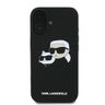Karl Lagerfeld KLHMP16SSKCHPPLK iPhone 16 6.1" czarny/black hardcase Silicone Double Heads Print MagSafe na NearMe.pl