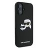 Karl Lagerfeld KLHMP16SSKCHPPLK iPhone 16 6.1" czarny/black hardcase Silicone Double Heads Print MagSafe na NearMe.pl