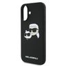 Karl Lagerfeld KLHMP16SSKCHPPLK iPhone 16 6.1" czarny/black hardcase Silicone Double Heads Print MagSafe na NearMe.pl